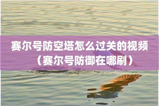 赛尔号防空塔怎么过关的视频（赛尔号防御在哪刷）