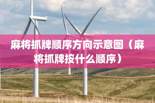 麻将抓牌顺序方向示意图（麻将抓牌按什么顺序）