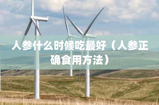 人参什么时候吃最好（人参正确食用方法）