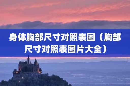 身体胸部尺寸对照表图（胸部尺寸对照表图片大全）