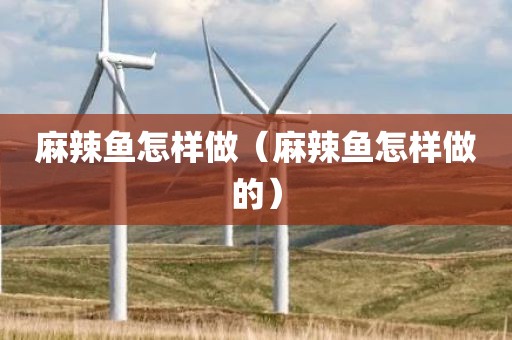 麻辣鱼怎样做（麻辣鱼怎样做的）