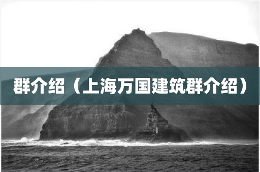 群介绍（上海万国建筑群介绍）