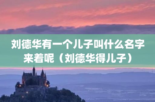 刘德华有一个儿子叫什么名字来着呢(刘德华得儿子)