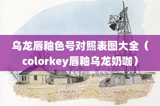 乌龙唇釉色号对照表图大全（colorkey唇釉乌龙奶咖）
