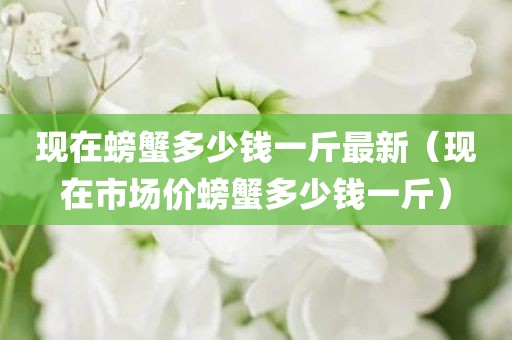 现在螃蟹多少钱一斤最新（现在市场价螃蟹多少钱一斤）