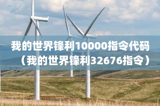 我的世界锋利10000指令代码（我的世界锋利32676指令）
