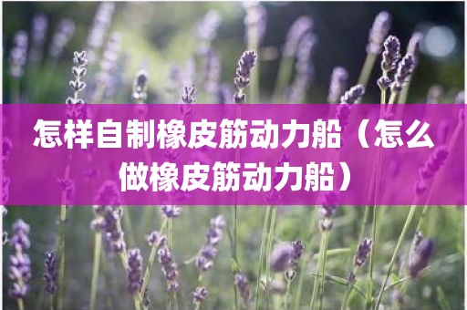 怎样自制橡皮筋动力船（怎么做橡皮筋动力船）