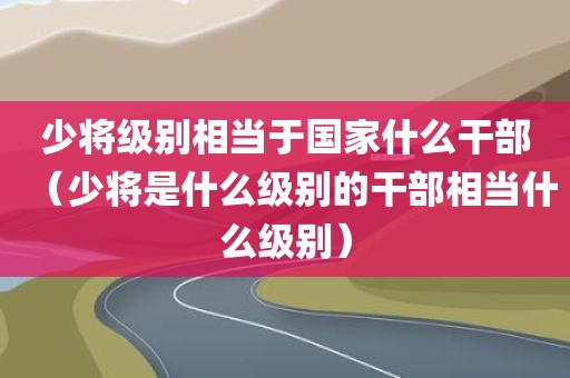 少将级别相当于国家什么干部(少将是什么级别的干部相当什么级别)