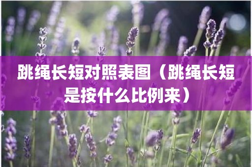 跳绳长短对照表图（跳绳长短是按什么比例来）