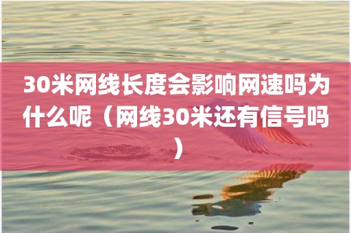 30米网线长度会影响网速吗为什么呢（网线30米还有信号吗）