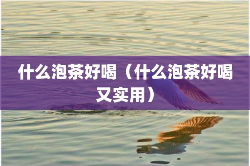 什么泡茶好喝（什么泡茶好喝又实用）