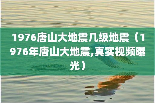 1976唐山大地震几级地震（1976年唐山大地震,真实视频曝光）