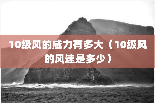 10级风的威力有多大（10级风的风速是多少）