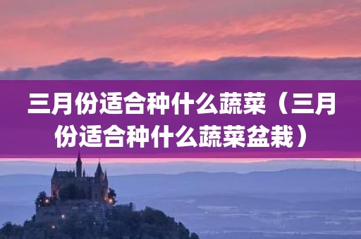 三月份适合种什么蔬菜（三月份适合种什么蔬菜盆栽）