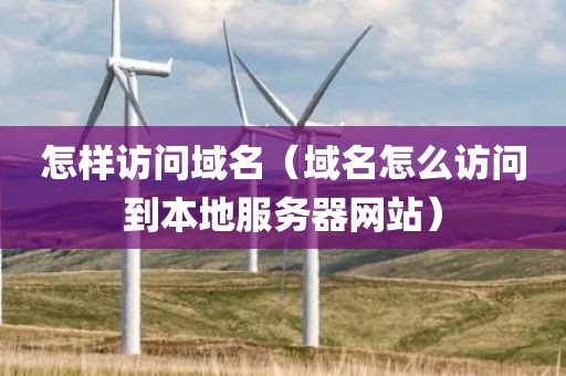 怎样访问域名（域名怎么访问到本地服务器网站）