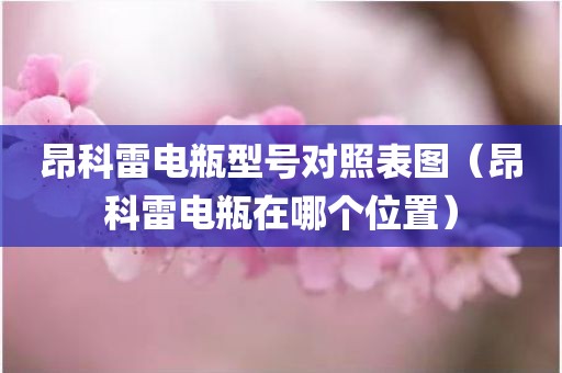 昂科雷电瓶型号对照表图（昂科雷电瓶在哪个位置）