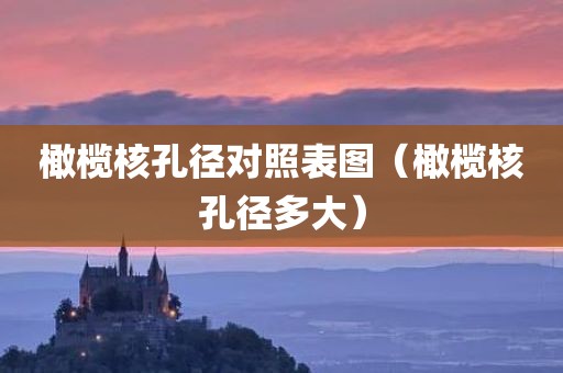 橄榄核孔径对照表图（橄榄核孔径多大）