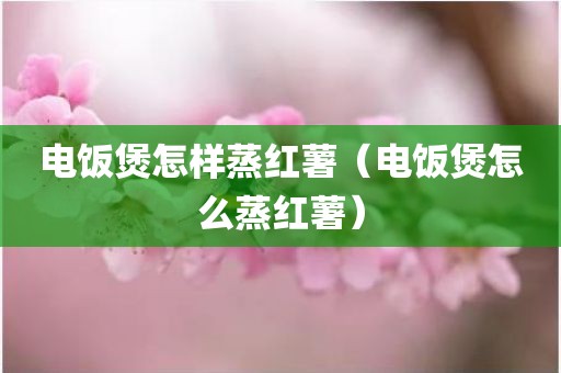 电饭煲怎样蒸红薯（电饭煲怎么蒸红薯）