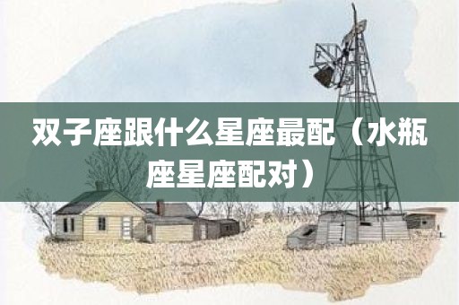 双子座跟什么星座最配（水瓶座星座配对）