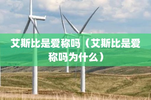 艾斯比是爱称吗（艾斯比是爱称吗为什么）