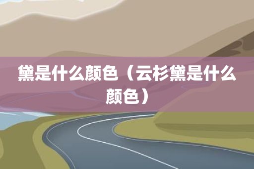 黛是什么颜色（云杉黛是什么颜色）