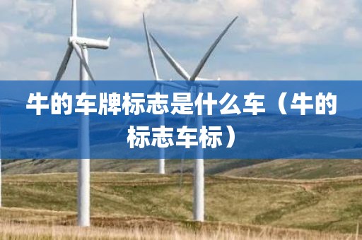 牛的车牌标志是什么车（牛的标志车标）