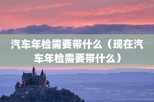 汽车年检需要带什么（现在汽车年检需要带什么）