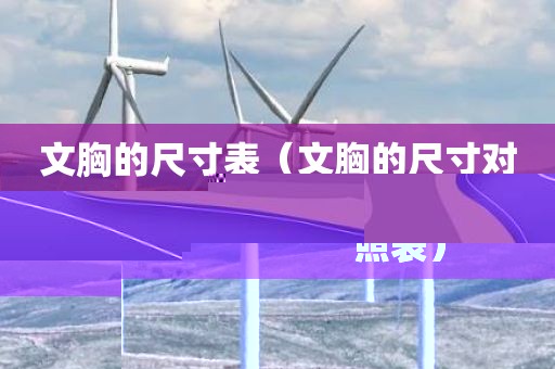 文胸的尺寸表（文胸的尺寸对照表）