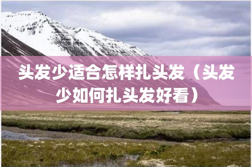 头发少适合怎样扎头发（头发少如何扎头发好看）