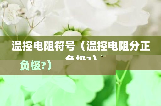 温控电阻符号（温控电阻分正负极?）