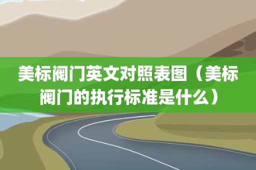 美标阀门英文对照表图（美标阀门的执行标准是什么）