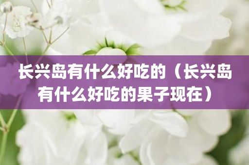 长兴岛有什么好吃的（长兴岛有什么好吃的果子现在）
