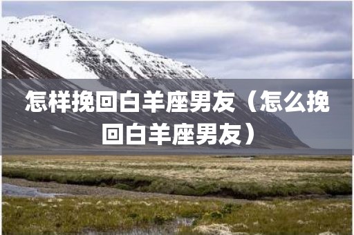 怎样挽回白羊座男友（怎么挽回白羊座男友）