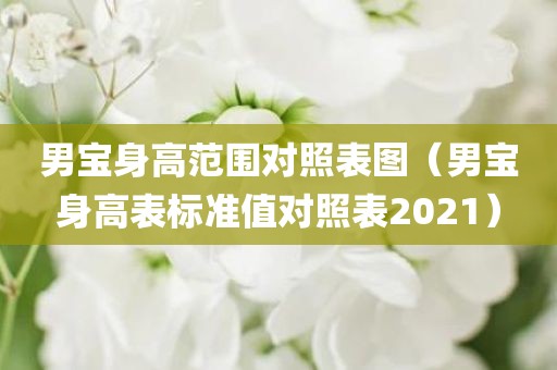 男宝身高范围对照表图（男宝身高表标准值对照表2021）