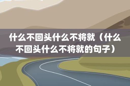 什么不回头什么不将就（什么不回头什么不将就的句子）