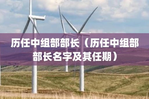 历任中组部部长（历任中组部部长名字及其任期）