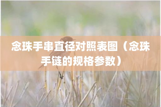 念珠手串直径对照表图（念珠手链的规格参数）