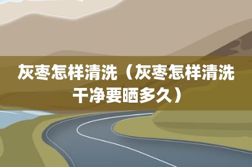 灰枣怎样清洗（灰枣怎样清洗干净要晒多久）