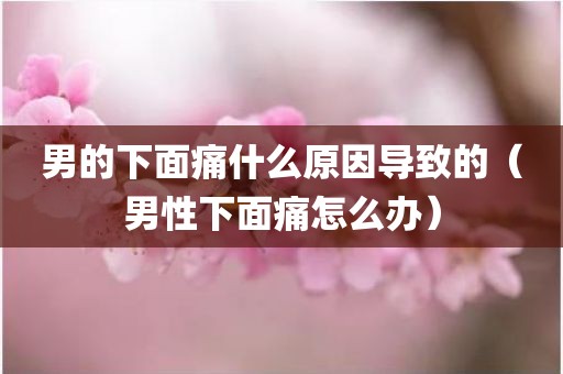 男的下面痛什么原因导致的（男性下面痛怎么办）