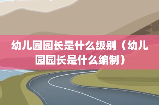 幼儿园园长是什么级别（幼儿园园长是什么编制）