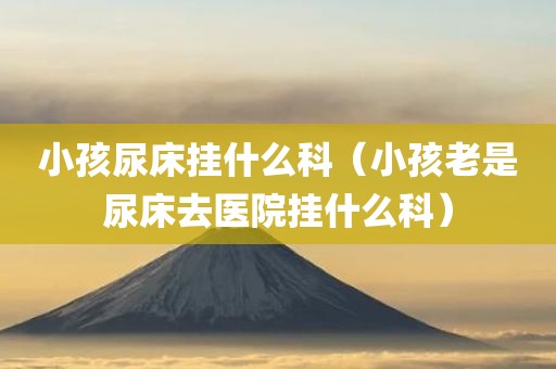小孩尿床挂什么科（小孩老是尿床去医院挂什么科）