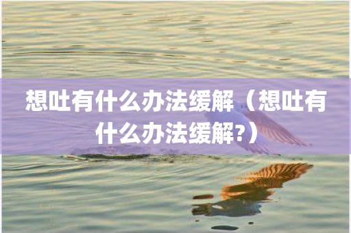 想吐有什么办法缓解（想吐有什么办法缓解?）