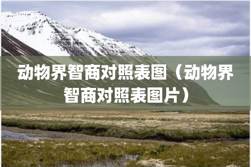 动物界智商对照表图（动物界智商对照表图片）