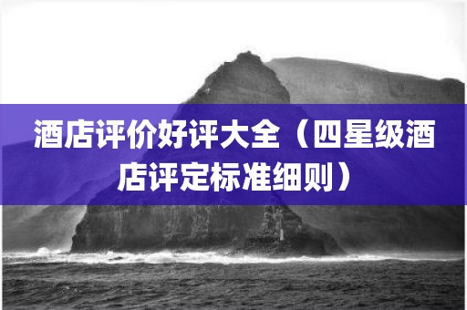 酒店评价好评大全（四星级酒店评定标准细则）