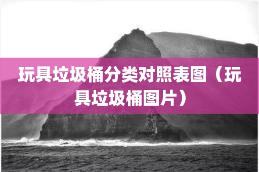 玩具垃圾桶分类对照表图（玩具垃圾桶图片）