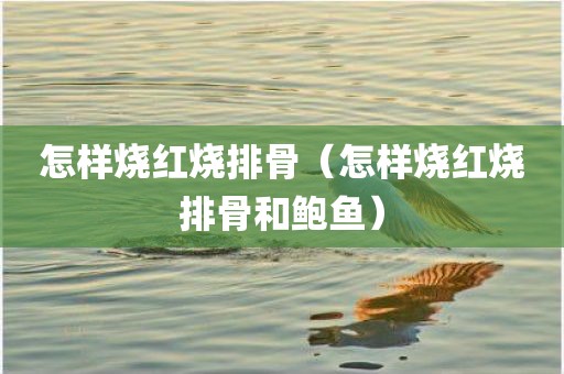 怎样烧红烧排骨（怎样烧红烧排骨和鲍鱼）
