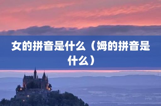 女的拼音是什么（姆的拼音是什么）