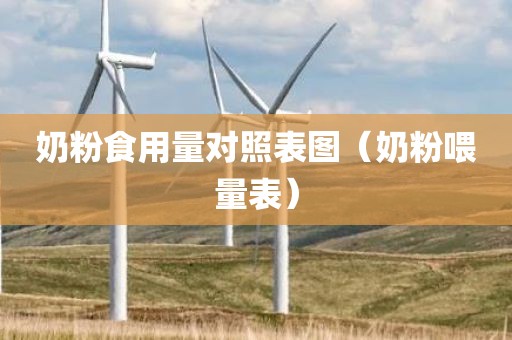 奶粉食用量对照表图（奶粉喂量表）