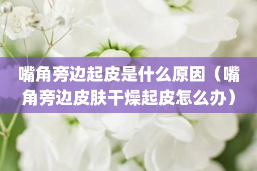嘴角旁边起皮是什么原因（嘴角旁边皮肤干燥起皮怎么办）