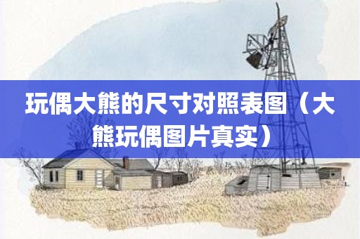 玩偶大熊的尺寸对照表图（大熊玩偶图片真实）